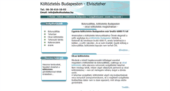 Desktop Screenshot of elkoltoztetes.hu